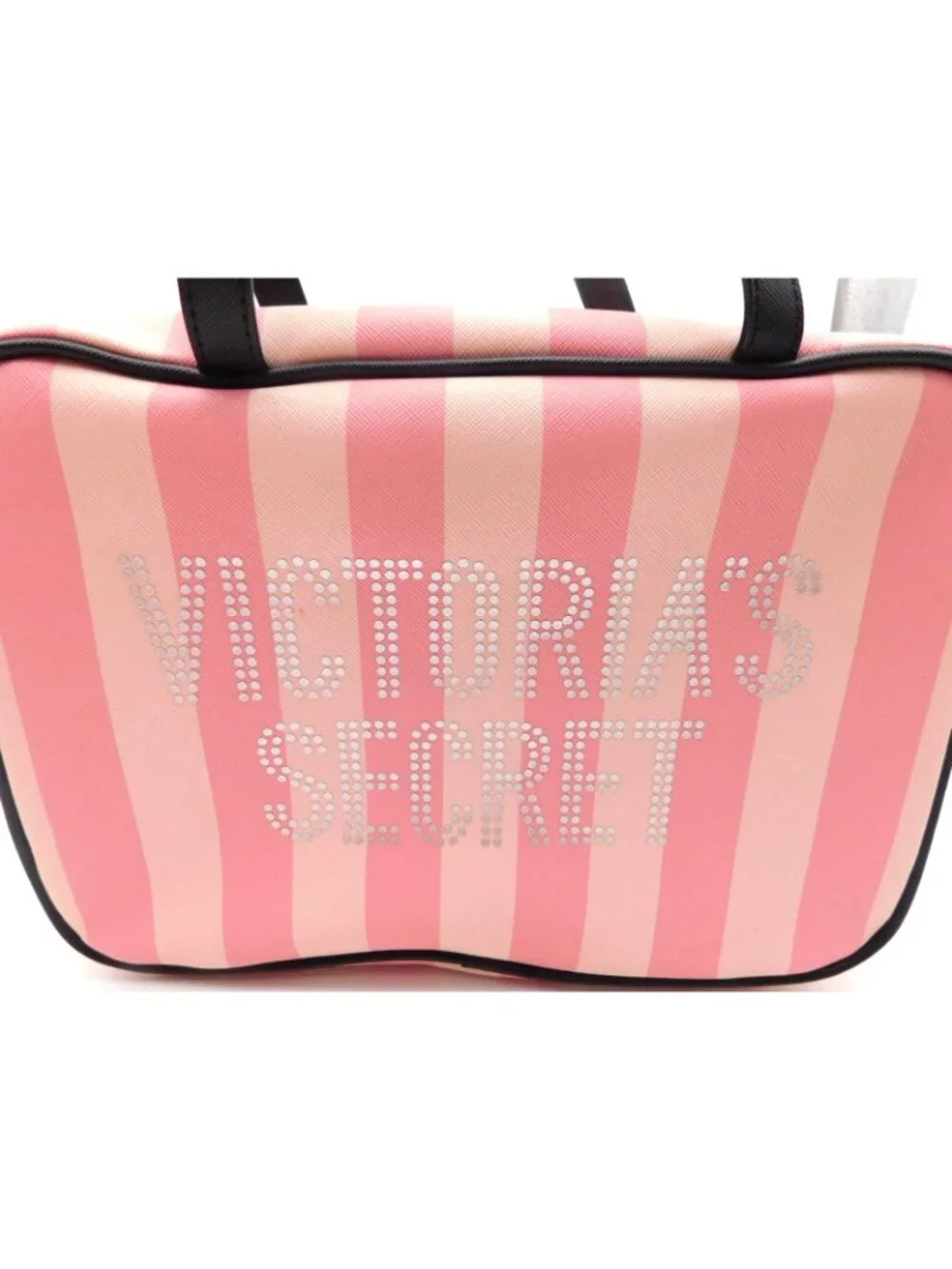 Victoria's Secret Pink Signature Stripe Jetsetter Hanging Cosmetic Makeup Case
